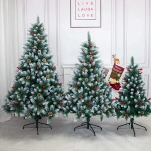 2.1M Christmas Trees with cones and berries
